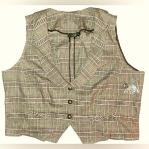 A N A Plaid Vest